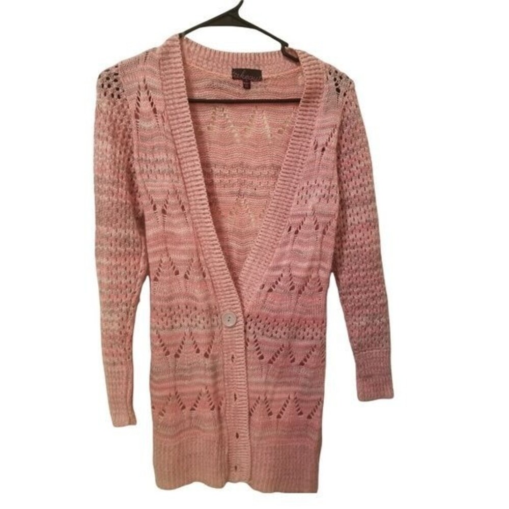 Takeout pink button front cardigan sz xs